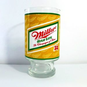 Vintage Miller High Life beer glass